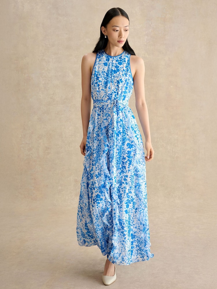 Hobbs Blue Petite Taryn Dress - Image 1 of 5