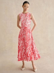 Hobbs Red Maddie Dress - Image 1 of 5