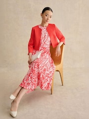 Hobbs Red Maddie Dress - Image 4 of 5