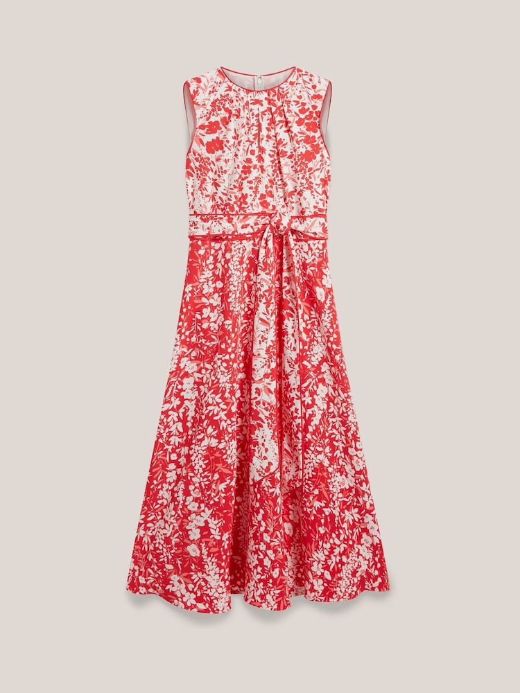 Hobbs Red Maddie Dress - Image 5 of 5 Hobbs Red Maddie Dress - Image 5 of 5