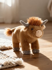 Keel Toys 20cm Keeleco Standing Highland Cow - Image 1 of 2