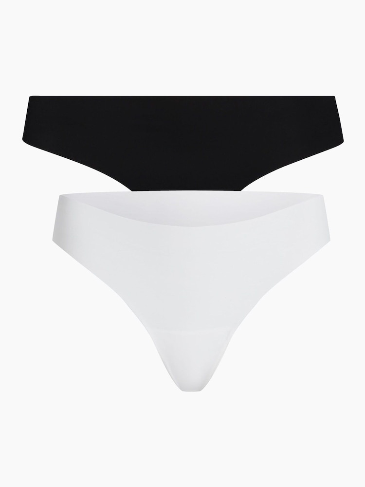 Hunkemoller White Invisible Thong 2 Pack - Image 1 of 4