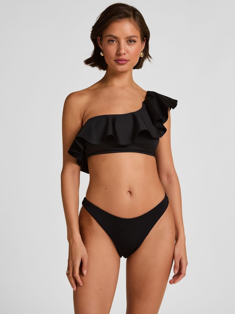 Hunkemöller Black Malibu Highleg Bikini Bottoms - Image 1 of 5