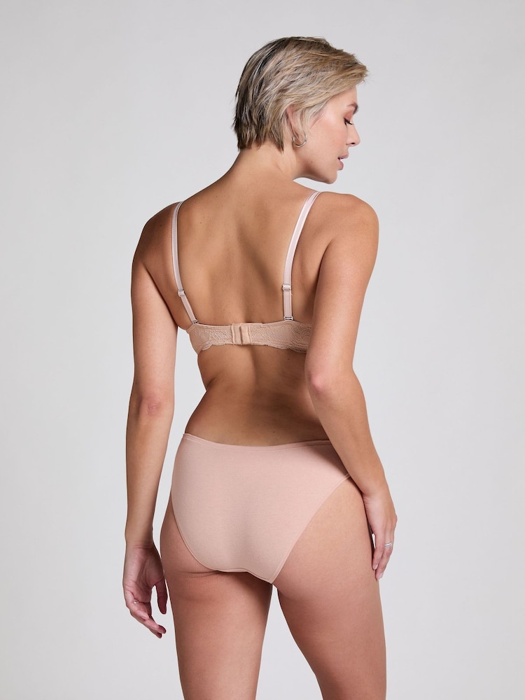 Hunkemoller Brown Brazilian Knickers 3 Pack - Image 5 of 5