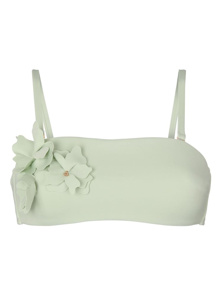 Hunkemoller Green Bandeau Tulum Bikini Top - Image 4 of 4
