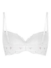 Hunkemoller White Marine Padded Underwired Bra - Image 4 of 4
