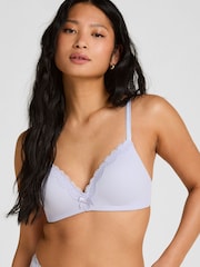 Hunkemoller Purple Lola Padded Non-Wired Bra - Image 1 of 4