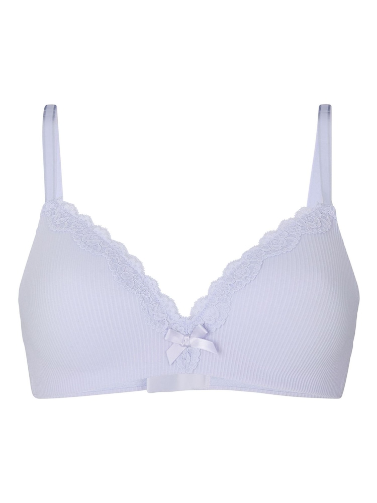 Hunkemoller Purple Lola Padded Non-Wired Bra - Image 4 of 4