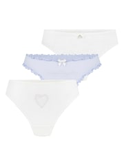Hunkemoller White Bridal Thongs Multipack - Image 1 of 5