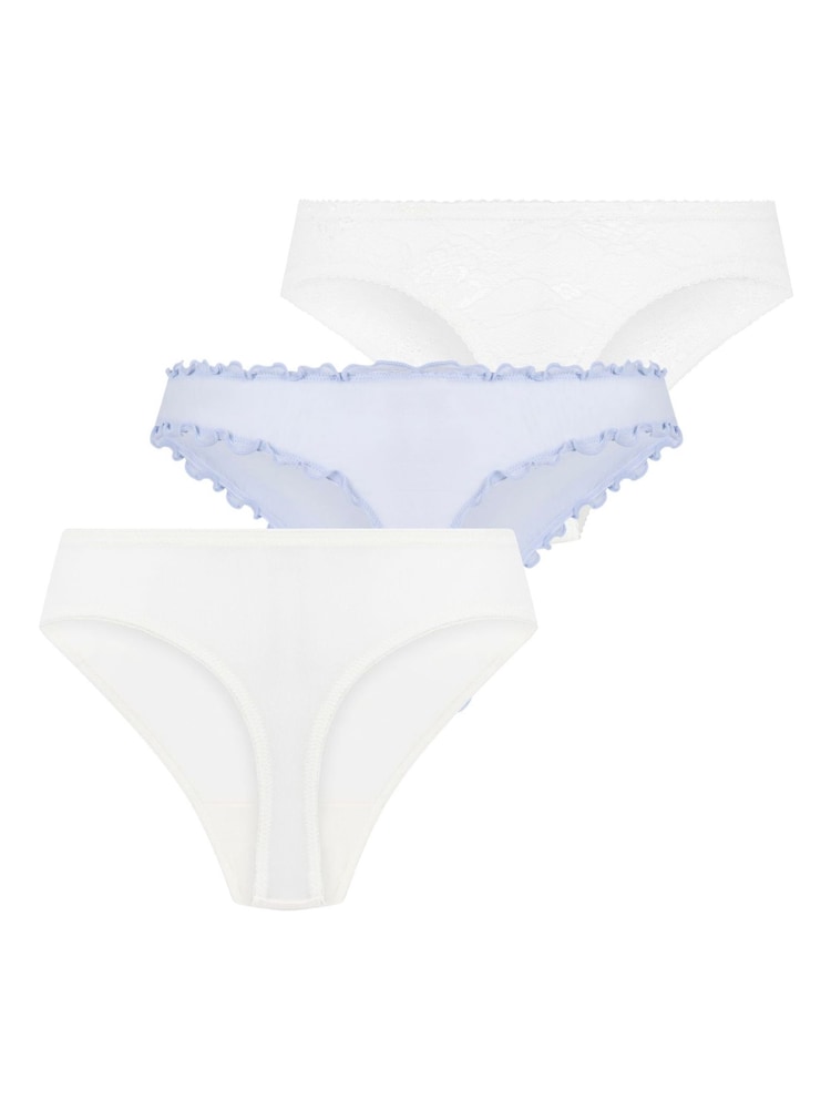 Hunkemoller White Bridal Thongs Multipack - Image 2 of 5
