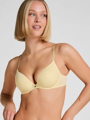 Hunkemoller Yellow Plunge Padded Underwired Bra - Image 1 of 5