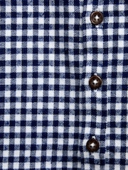 JoJo Maman Bébé Navy Blue Gingham Long Sleeve Shirt - Image 4 of 4