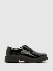 Schuh Black Locket Brogue Lace Up Shoes - Image 1 of 4