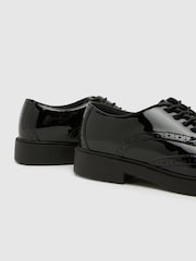 Schuh Black Locket Brogue Lace Up Shoes - Image 4 of 4