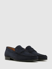 Schuh Blue Rico Suede Loafers - Image 2 of 4
