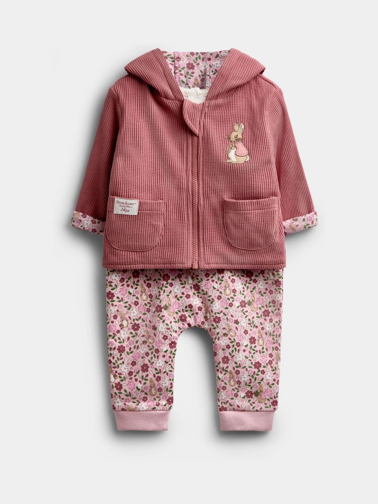 JoJo Maman Bébé Flopsy Reversible Hoodie, Joggers & Bodysuit Set - Bilde 1 av 14