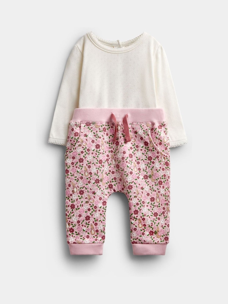 JoJo Maman Bébé Flopsy Reversible Hoodie, Joggers & Bodysuit Set - Bilde 2 av 14