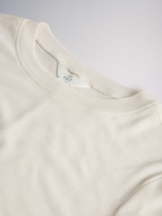The Set Premium Sheer Long Sleeve Crew Neck T-Shirt With Wool Cream - Image 3 of 3
