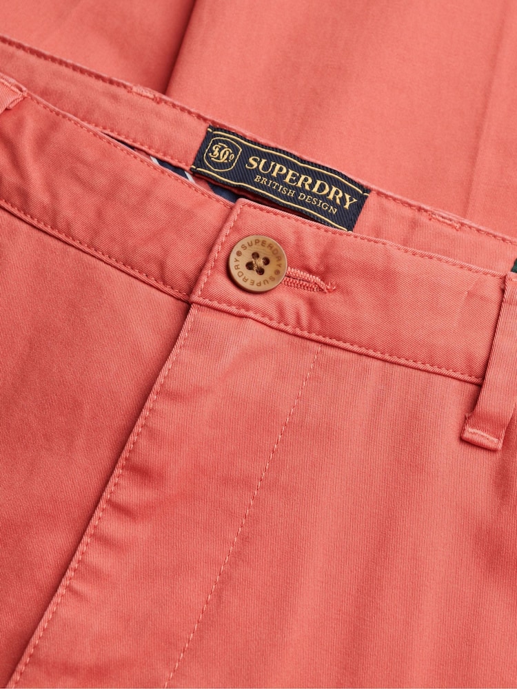 Superdry Red Premium Regular Chinos - Image 8 of 8