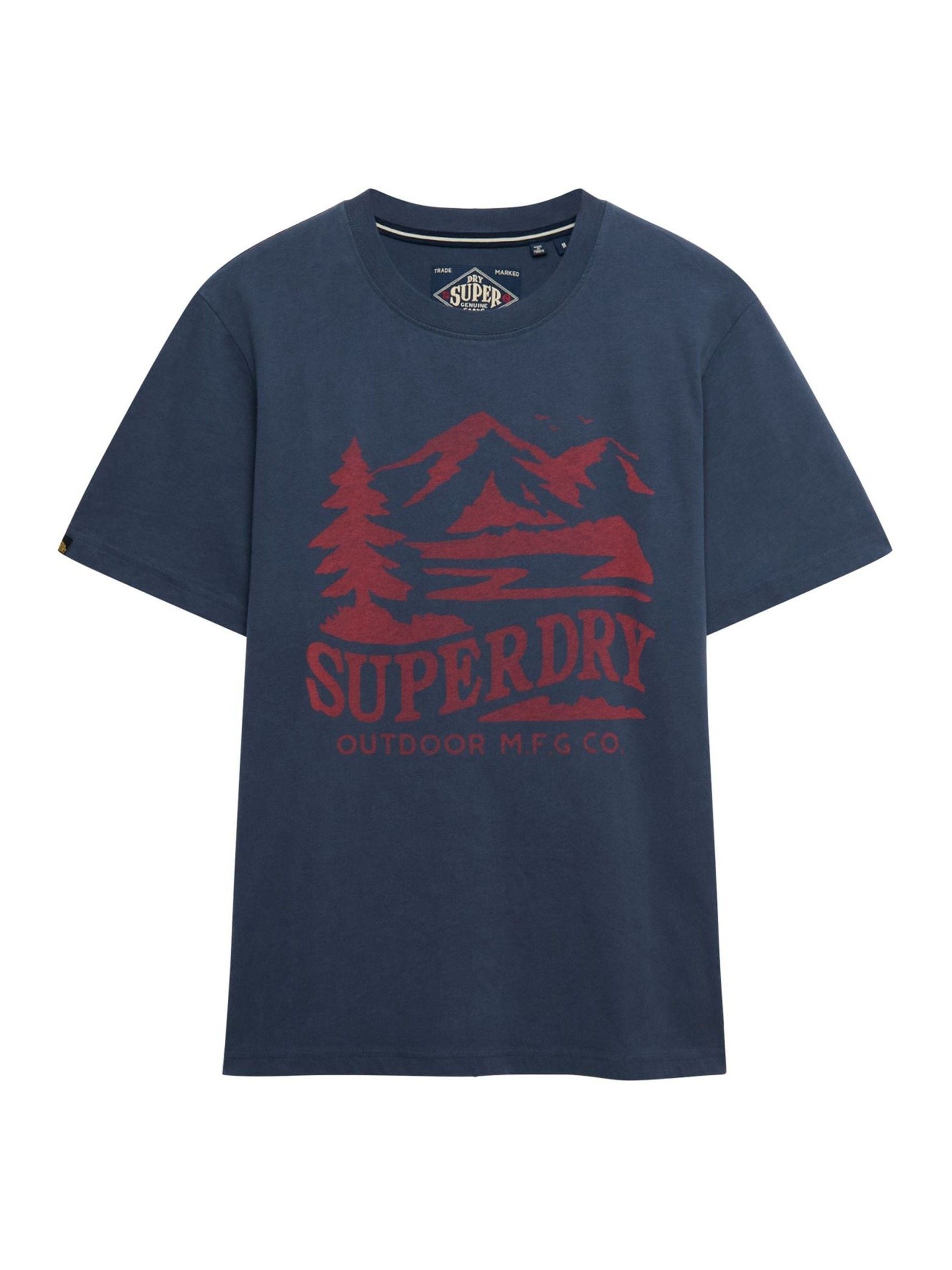 Buy Superdry Blue Retro Outdoor Relaxed T-Shirt from Next USA