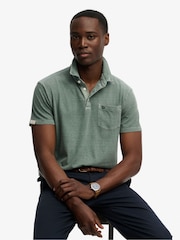 Superdry Classic Cotton Linen Polo Shirt - Изображение 1 5