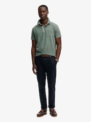 Superdry Classic Cotton Linen Polo Shirt - Изображение 4 5