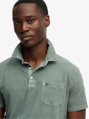 Superdry Classic Cotton Linen Polo Shirt - Изображение 5 5