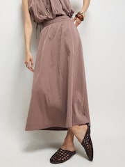 River Island Pink Mid Rise Full Skirt - Image 3 of 4