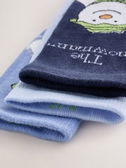 The Snowman and the Snowdog Cotton Rich License Socks 3 Pack - Image 3 of 3