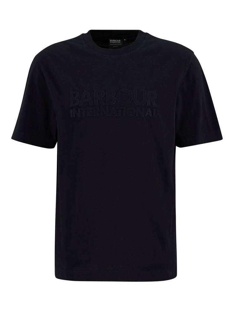 Barbour® International Black Theo Appliqué T-Shirt - Image 5 of 5