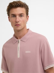 Barbour International Pink Swinford Polo Shirt - Image 4 of 5