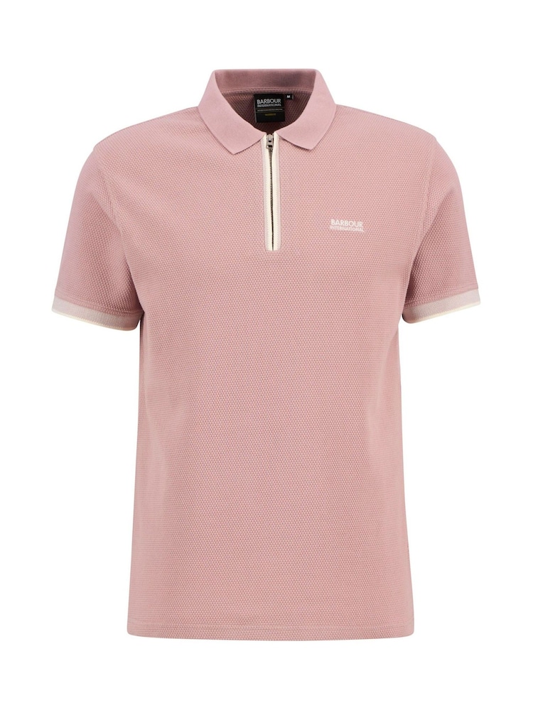 Barbour International Pink Swinford Polo Shirt - Image 5 of 5 Barbour International Pink Swinford Polo Shirt - Image 5 of 5