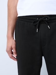Black Straight Fit Side Stripe Joggers - Image 4 of 7