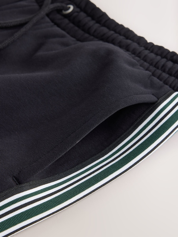 Black Straight Fit Side Stripe Joggers - Image 6 of 6 Black Straight Fit Side Stripe Joggers - Image 6 of 6