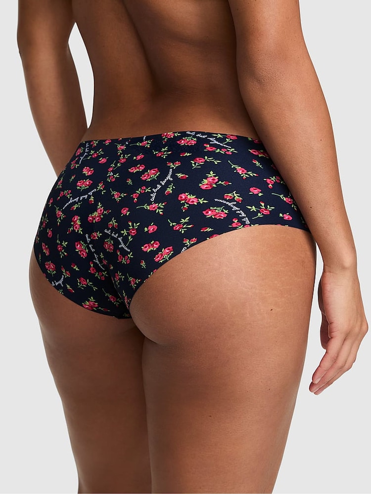 Victoria's Secret PINK Noir Navy Blue Cute But Dangerous Print Hipster No Show Knickers - Image 2 of 2 Victoria's Secret PINK Noir Navy Blue Cute But Dangerous Print Hipster No Show Knickers - Image 2 of 2