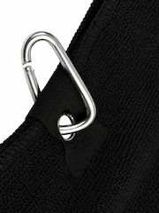 Personalised Black Golf Towel by Loveabode - Image 4 of 4