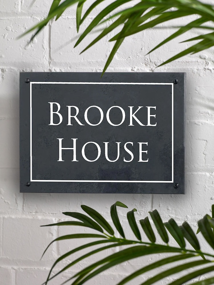 Personalised Engraved Slate Sign 30x20cm by Loveabode - Image 1 of 4