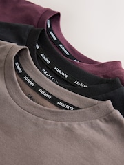 smALLSAINTS Black/Red Logo Crew Neck Relaxed T-Shirts 3 Pack - Image 6 of 7
