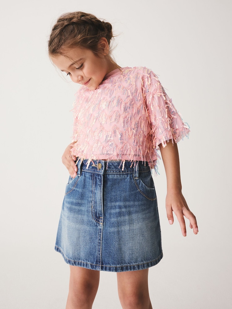 Pink Tassel Blouse (3-16yrs) - Image 1 of 8 Pink Tassel Blouse (3-16yrs) - Image 1 of 8