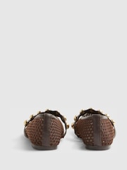 River Island Brown Crochet Ballet Pumps - Image 5 of 6