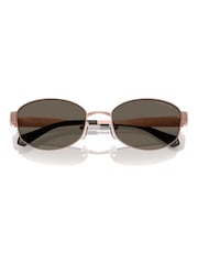 Michael Kors Gold Monte Carlo Oval Sunglasses - Image 4 of 5