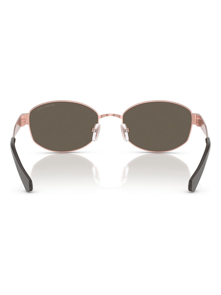 Michael Kors Gold Monte Carlo Oval Sunglasses - Image 5 of 5