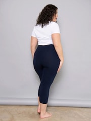 LOVALL Blue Lightweight Cropped Leggings - Image 3 of 5