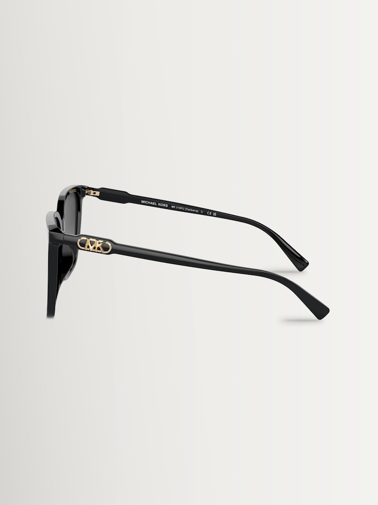 Michael Kors Black Canberra Square Sunglasses - Image 4 of 4