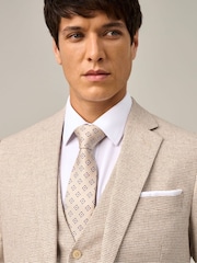 Skopes Natural Aurelio Tailored Fit Houndstooth Check Jacket - Image 5 of 7