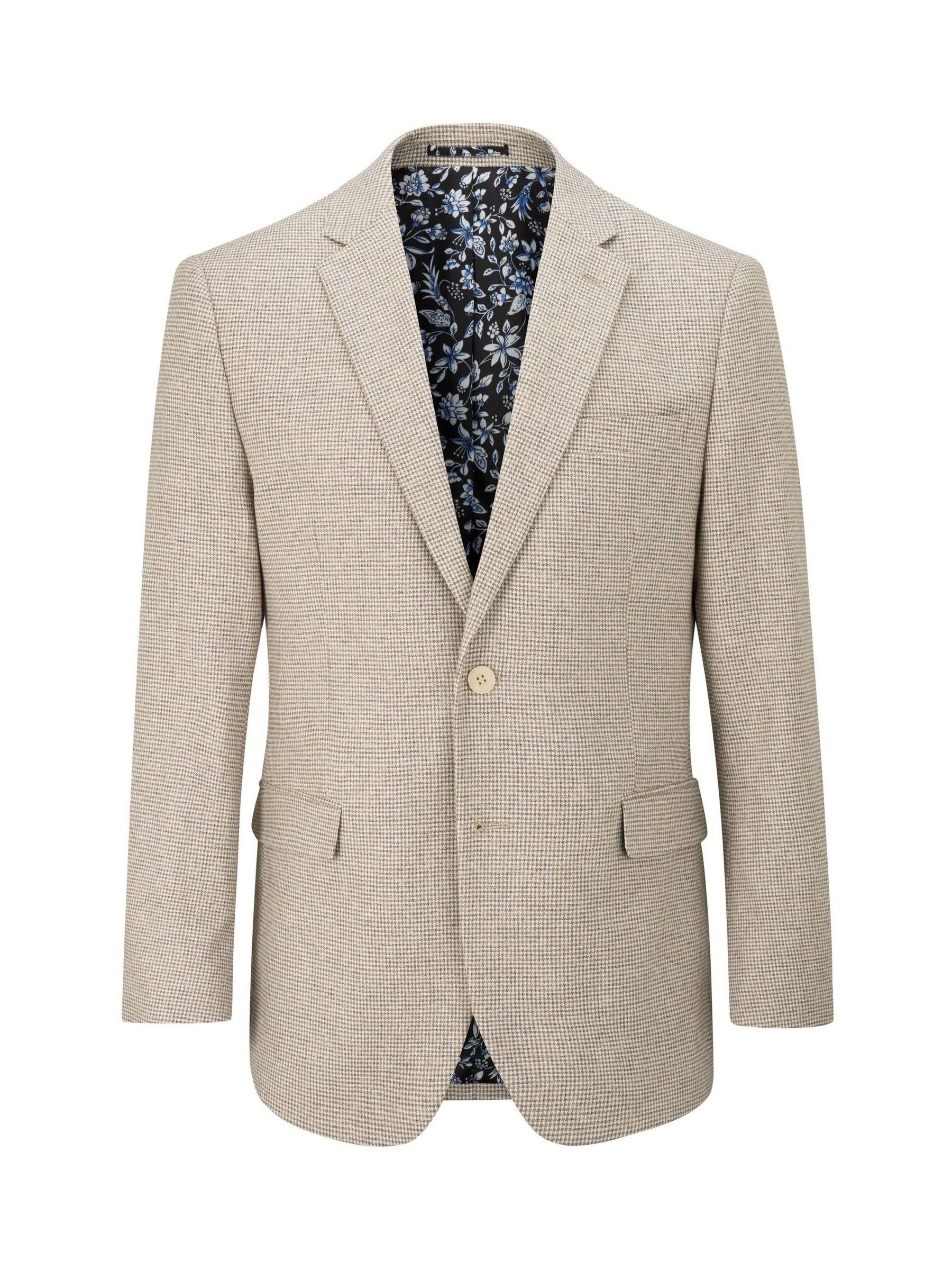 ジャケット・アウター dium Check Tailored Jacket Buy Skopes Natural Aurelio Tailored Fit Houndstooth Check Jacket