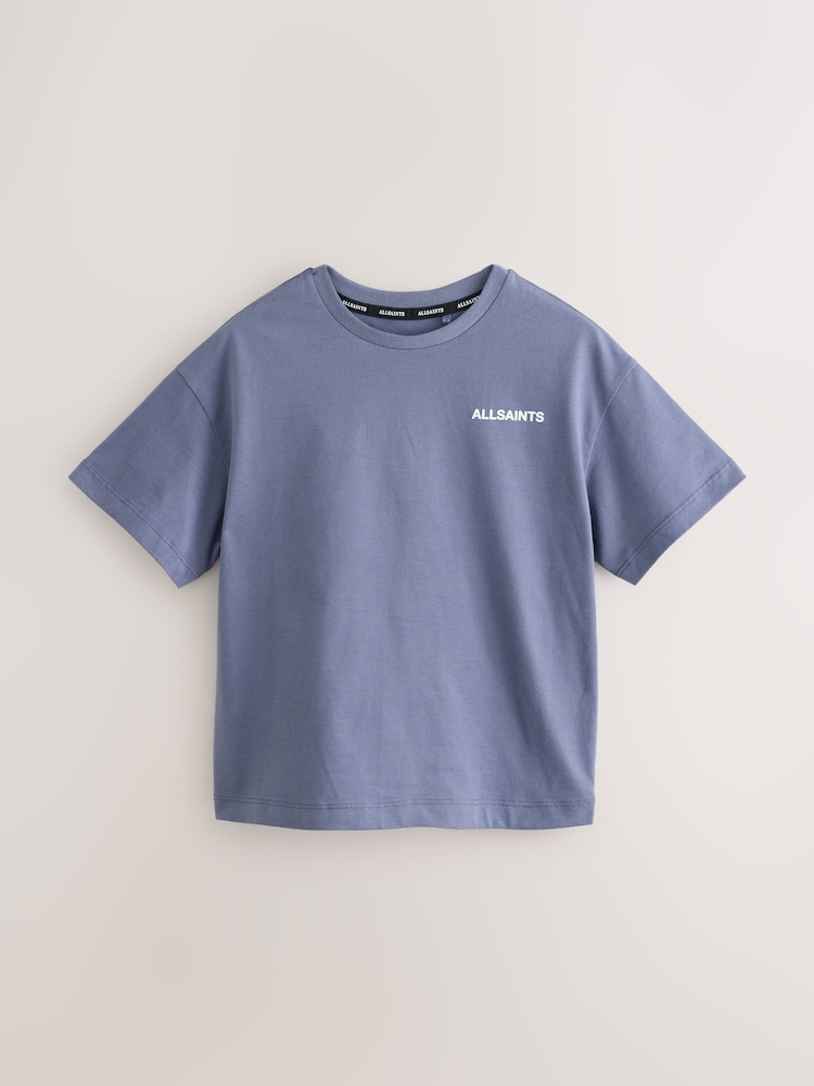 smALLSAINTS Blue Graphic Crew T-Shirts 3 Pack - Image 2 of 9