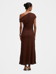 Forever New Piper Petite Draped Tie Mesh Midi Dress - Imagen 2 de 4