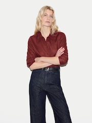 Jigsaw Red Classic Linen Shirt - Image 1 of 6