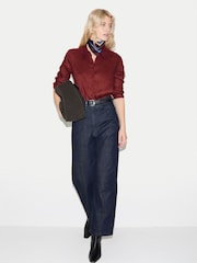 Jigsaw Red Classic Linen Shirt - Image 2 of 6